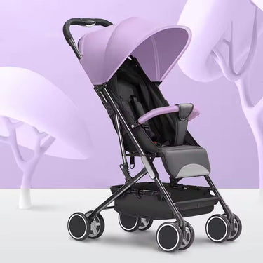 BABY STROLLER WITH ADJUSTABLE CANOPY AND FOOTREST